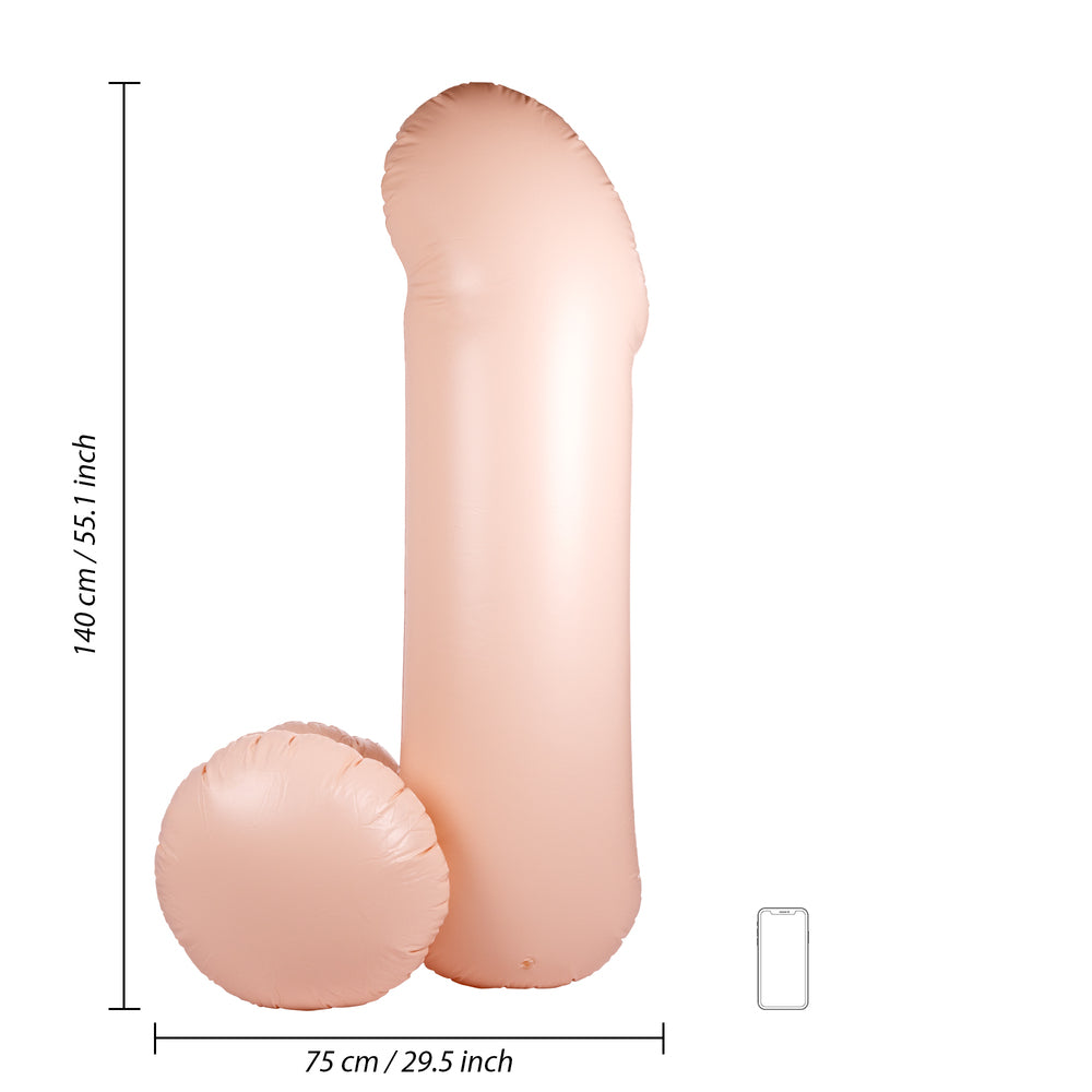 Giant Inflatable Penis 55 Inch - Playful Party Novelty Waterproof