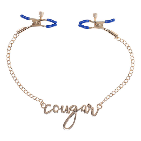 Sportsheets Cougar Nipple Clamps - Adjustable Chain Clamps