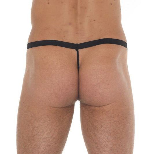 Rimba Black Fishnet See-Through G-String - Total Reveal Men's Underwear