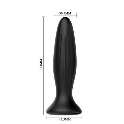 Mr Play Vibrating Anal Plug 5" Black - 12 Modes Memory Function Waterproof